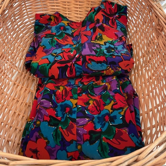 Nipon Boutique 2 Pc Set 100% Silk Fall Fabulous Sz 6 US - Picture 9 of 9